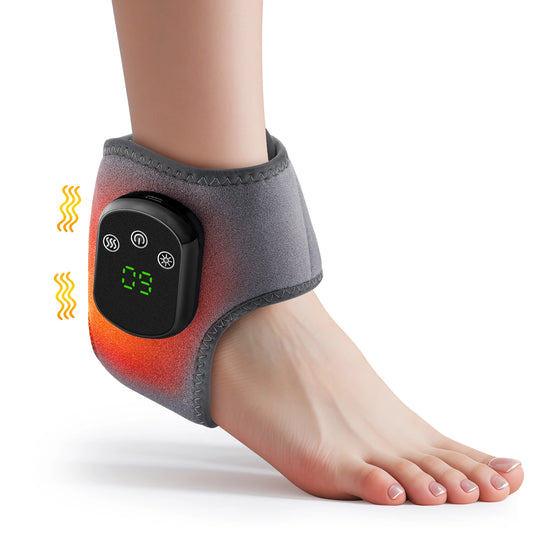 Electric Heating Wrist Guard Vibration Massage 5 Levels Hot Compress Wrist Brace Protector Wrap Rechargeable Heating Wristband
